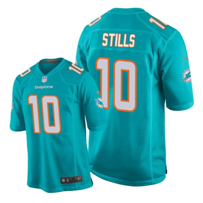 Miami Dolphins #10 Aqua Men Kenny Stills Game Jersey