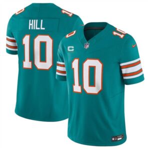 Miami Dolphins #10 Tyreek Hill Aqua 2024 F.U.S.E. Alternate With 3-Star C Patch Vapor Limited Football Stitched Jersey