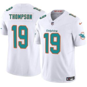 Miami Dolphins #19 Skylar Thompson White 2024 F.U.S.E Vapor Limited Football Stitched Jersey