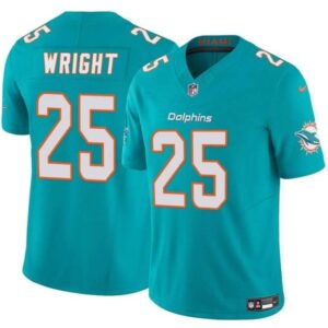 Miami Dolphins #25 Jaylen Wright Aqua 2024 F.U.S.E Vapor Limited Football Stitched Jersey