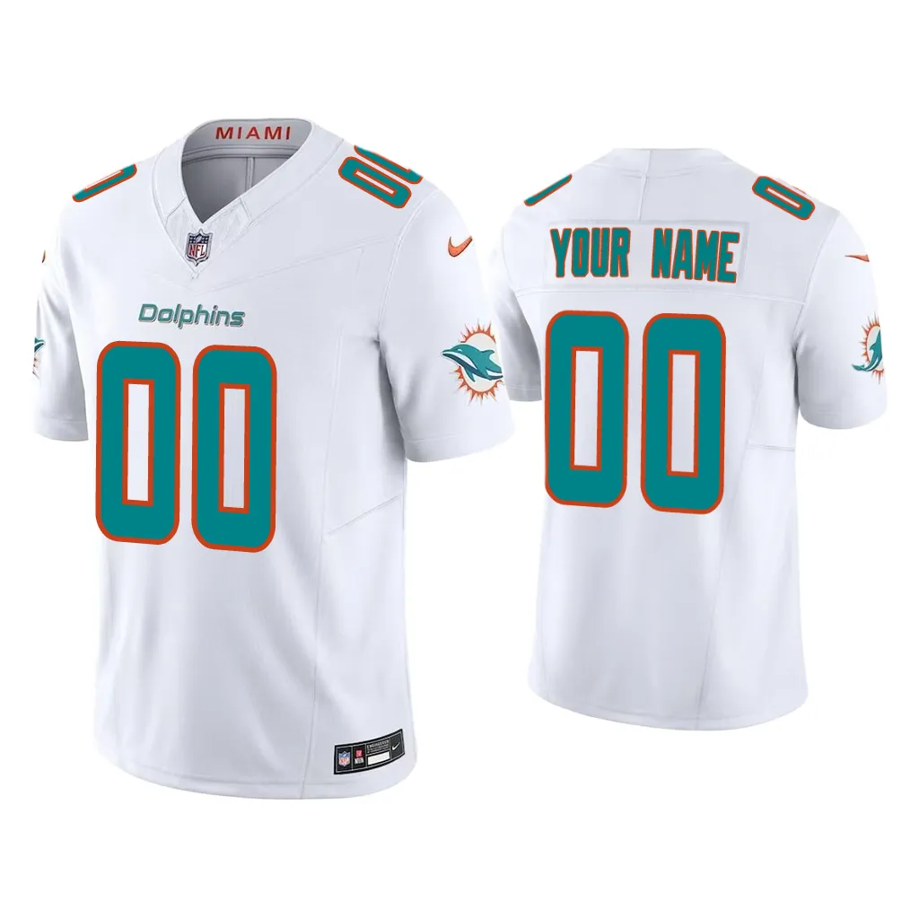 Miami Dolphins Custom Vapor F.U.S.E. Limited White Jersey