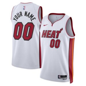 Miami Heat Unisex Swingman Custom Jersey White - Association Edition