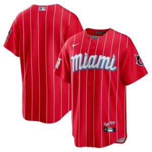 Miami Marlins City Connect Replica Jersey - Red