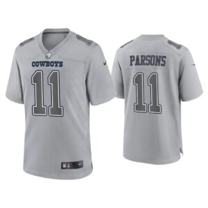 Micah Parsons Dallas Cowboys Gray Atmosphere Fashion Game Jersey