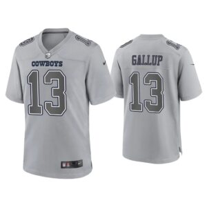 Michael Gallup Dallas Cowboys Gray Atmosphere Fashion Game Jersey