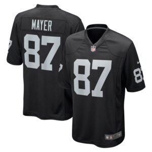 Michael Mayer Las Vegas Raiders 2023 NFL Draft Pick Game Jersey - Black