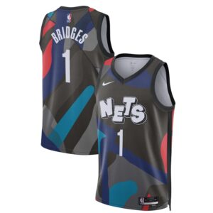 Mikal Bridges Brooklyn Nets Unisex 2023/24 Swingman Jersey - Black - City Edition