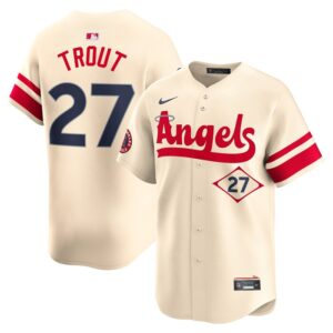 Mike Trout Los Angeles Angels City Connect Limited Player Jersey - Cream