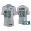 Miles Sanders Philadelphia Eagles Super Bowl LVII Gray Atmosphere Jersey