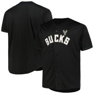 Milwaukee Bucks Profile Big & Tall Pop Jersey - Black