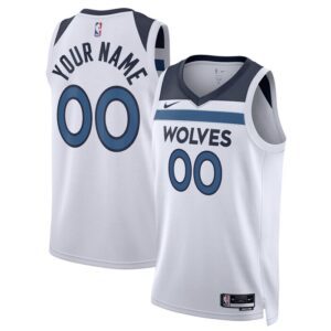 Minnesota Timberwolves Unisex Swingman Custom Jersey White - Association Edition