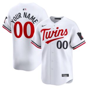 Minnesota Twins Home Limited Custom Jersey - White