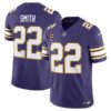 Minnesota Vikings #22 Harrison Smith Purple 2024 F.U.S.E. Throwback With 4-Star C Patch Vapor Untouchable Limited Stitched Jersey
