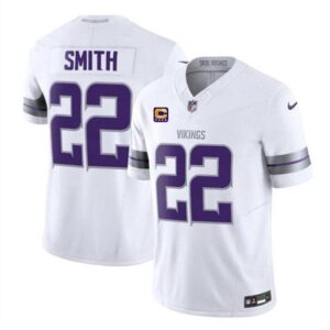 Minnesota Vikings #22 Harrison Smith White 2024 F.U.S.E. With 4-Star C Patch Winter Warrior Limited Stitched Jersey