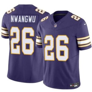 Minnesota Vikings #26 Kene Nwangwu Purple 2023 F.U.S.E. Throwback Vapor Untouchable Limited Stitched Jersey