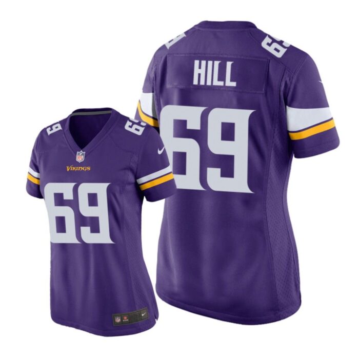 Minnesota Vikings #69 Purple Rashod Hill Game Jersey - Women