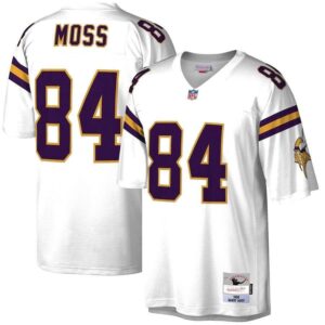 Minnesota Vikings #84 Randy Moss 1998 White Mitchell & Ness Stitched NFL Jersey