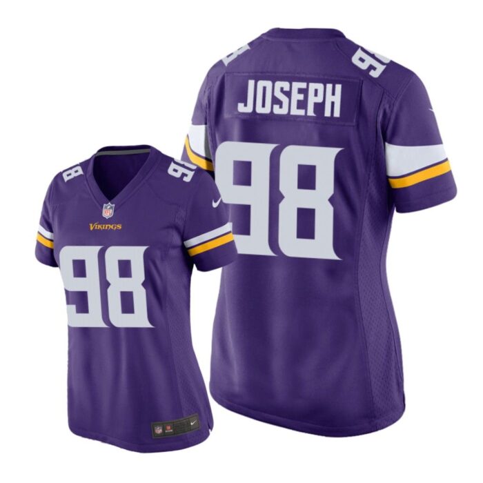 Minnesota Vikings #98 Purple Linval Joseph Game Jersey - Women