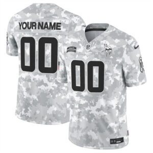 Minnesota Vikings Active Player Custom 2024 F.U.S.E. Arctic Camo Salute to Service Limited Stitched Jersey