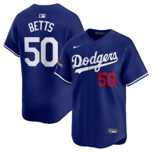 Mookie Betts Los Angeles Dodgers 2024 World Series Champions Alternate Limited Player Jersey - Royal