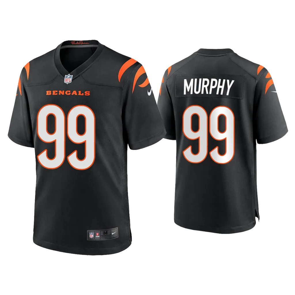 Myles Murphy Cincinnati Bengals Black 2023 NFL Draft Game Jersey