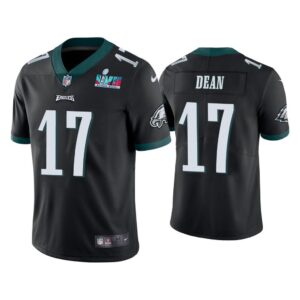 Nakobe Dean Philadelphia Eagles Super Bowl LVII Black Vapor Limited Jersey