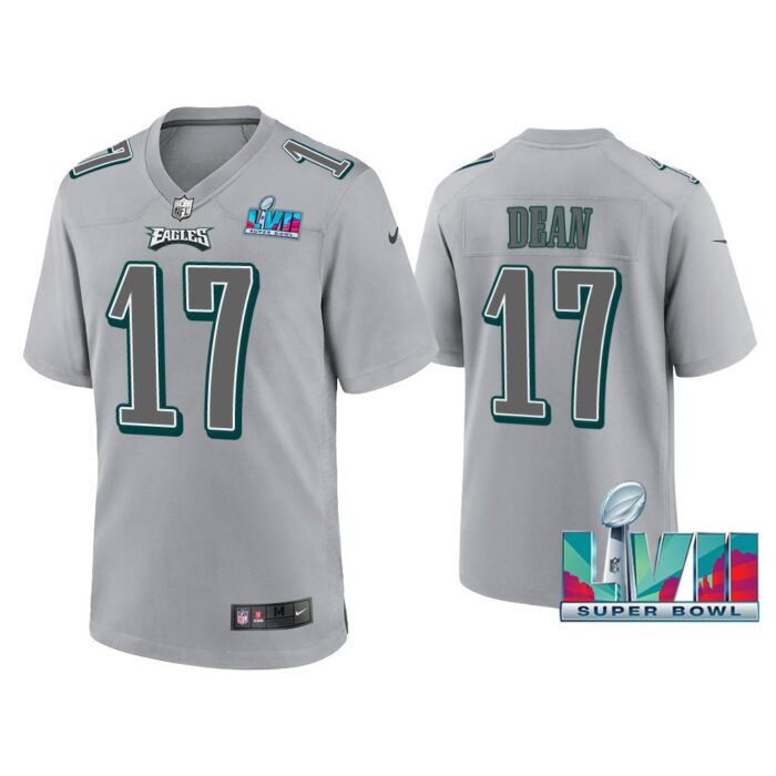 Nakobe Dean Philadelphia Eagles Super Bowl LVII Gray Atmosphere Jersey