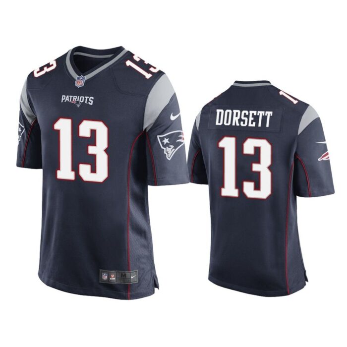 New England Patriots #13 Navy Men Phillip Dorsett Game Jersey