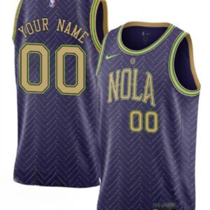 New Orleans Pelicans Active Player Custom Purple 2024-25 City Ediiton Stitched Basketball Jersey