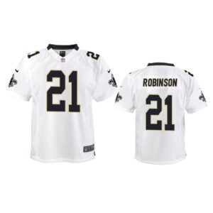 New Orleans Saints #21 White Patrick Robinson Game Jersey - Youth