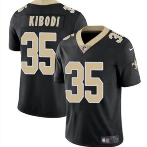 New Orleans Saints #35 Jacob Kibodi Black Vapor Limited Football Stitched Jersey