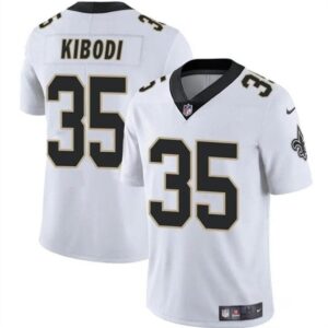 New Orleans Saints #35 Jacob Kibodi White Vapor Limited Football Stitched Jersey