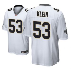 New Orleans Saints #53 White Men A.J. Klein Game Jersey