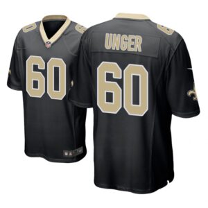 New Orleans Saints #60 Black Men Max Unger Game Jersey