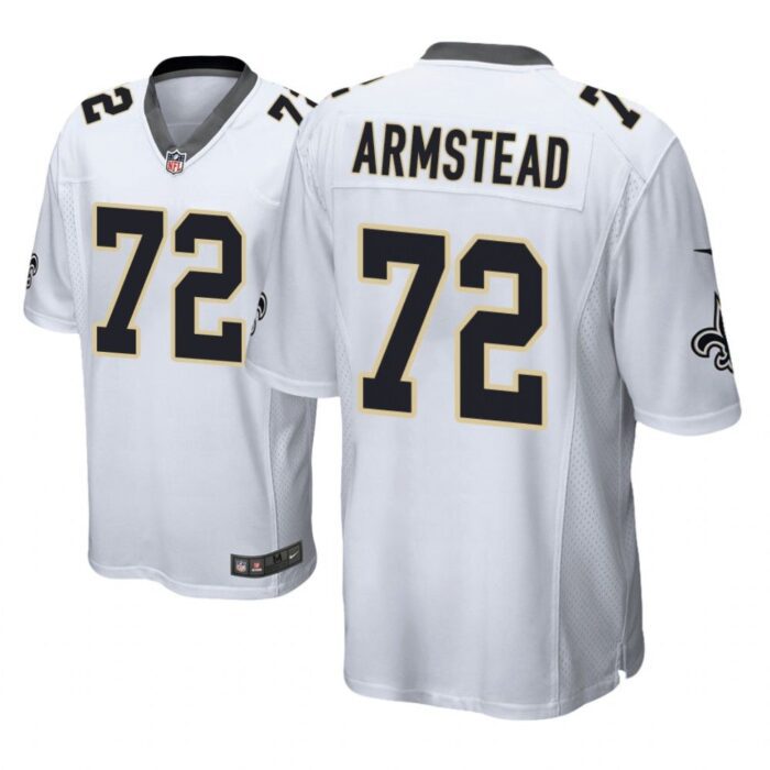 New Orleans Saints #72 White Men Terron Armstead Game Jersey