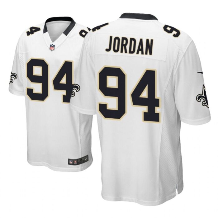 New Orleans Saints #94 White Men Cameron Jordan Game Jersey