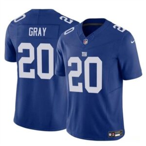 New York Giants #20 Eric Gray Blue 2023 F.U.S.E. Vapor Untouchable Limited Football Stitched Jersey