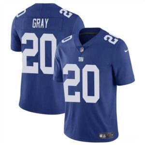 New York Giants #20 Eric Gray Blue Vapor Untouchable Limited Football Stitched Jersey