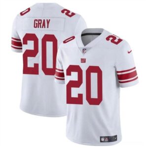 New York Giants #20 Eric Gray White Vapor Untouchable Limited Football Stitched Jersey