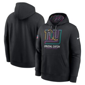 New York Giants 2024 NFL Crucial Catch Club Pullover Hoodie - Black