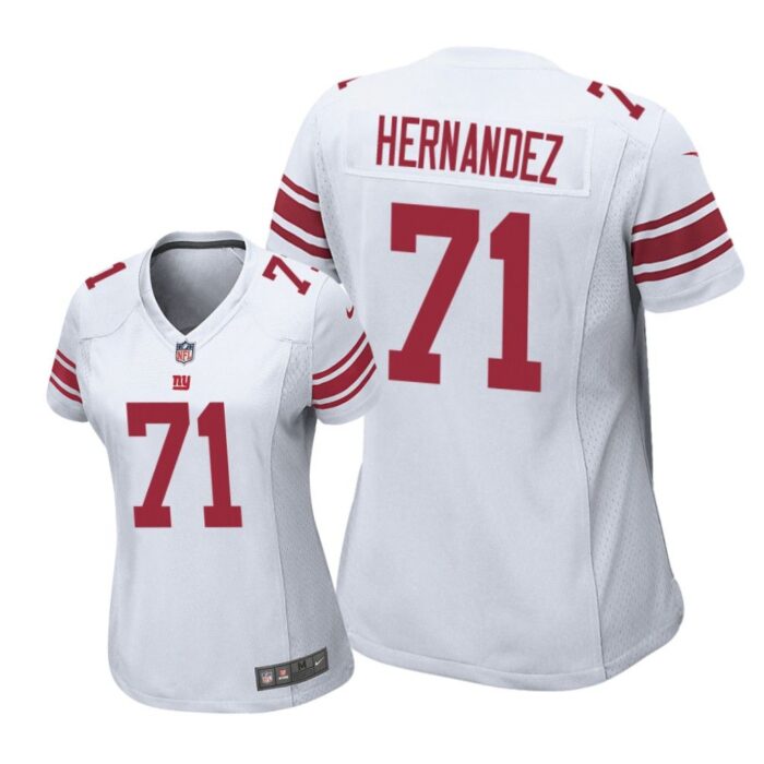 New York Giants #71 White Will Hernandez Game Jersey - Women