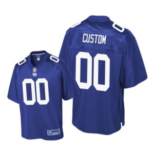 New York Giants # Royal Custom Pro Line Jersey - Youth