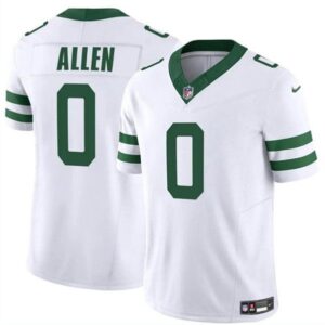 New York Jets #0 Braelon Allen White 2024 F.U.S.E. Vapor Limited Football Stitched Jersey