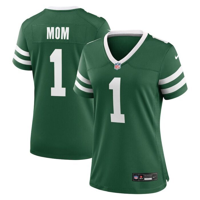 New York Jets Women's #1 Mom Game Jersey - Legacy Green