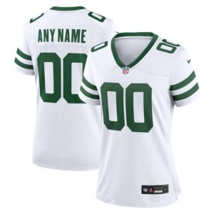 New York Jets Women's Custom Game Jersey - Legacy White