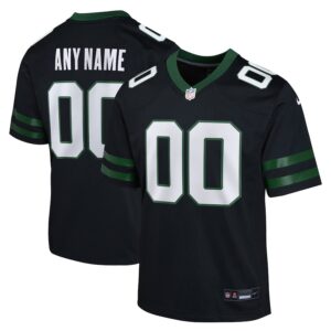 New York Jets Youth Alternate Custom Game Jersey - Legacy Black