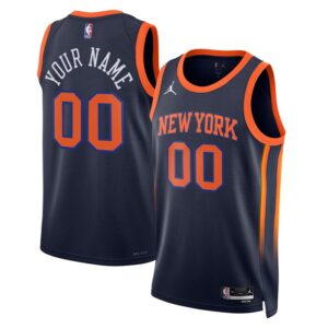 New York Knicks Unisex 2022/23 Swingman Custom Jersey - Statement Edition - Navy