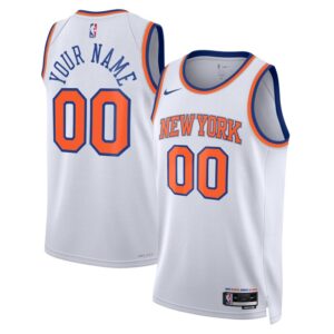 New York Knicks Unisex Swingman Custom Jersey White - Association Edition