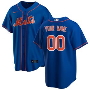 New York Mets Alternate Replica Custom Jersey - Royal