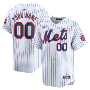 New York Mets Home Limited Custom Jersey - White